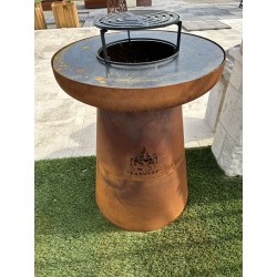 BRASERO CORTEN Ø 60 CM HT. 80,5 CM - LA BREZZ