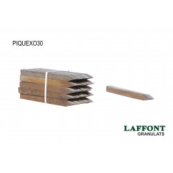 PIQUET BOIS EXOTIQUE 2,5X2,5X30 CM - CLASSE 4