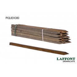 PIQUET BOIS EXOTIQUE 2.5X2.5X80 CM - CLASSE 4