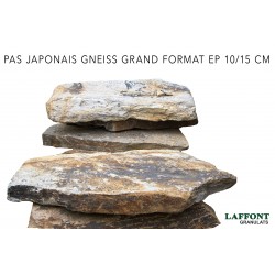 PAS JAPONAIS GNEISS GRAND FORMAT  EP 10/15 CM