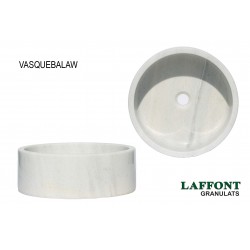 VASQUE RONDE AFYON WHITE Ø 45 CM