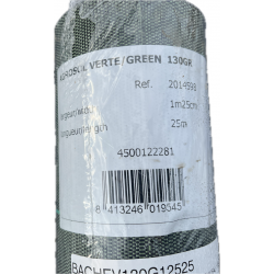 TOILE DE PAILLAGE VERTE 130 GR / M² - ROULEAU 1,25X25 M