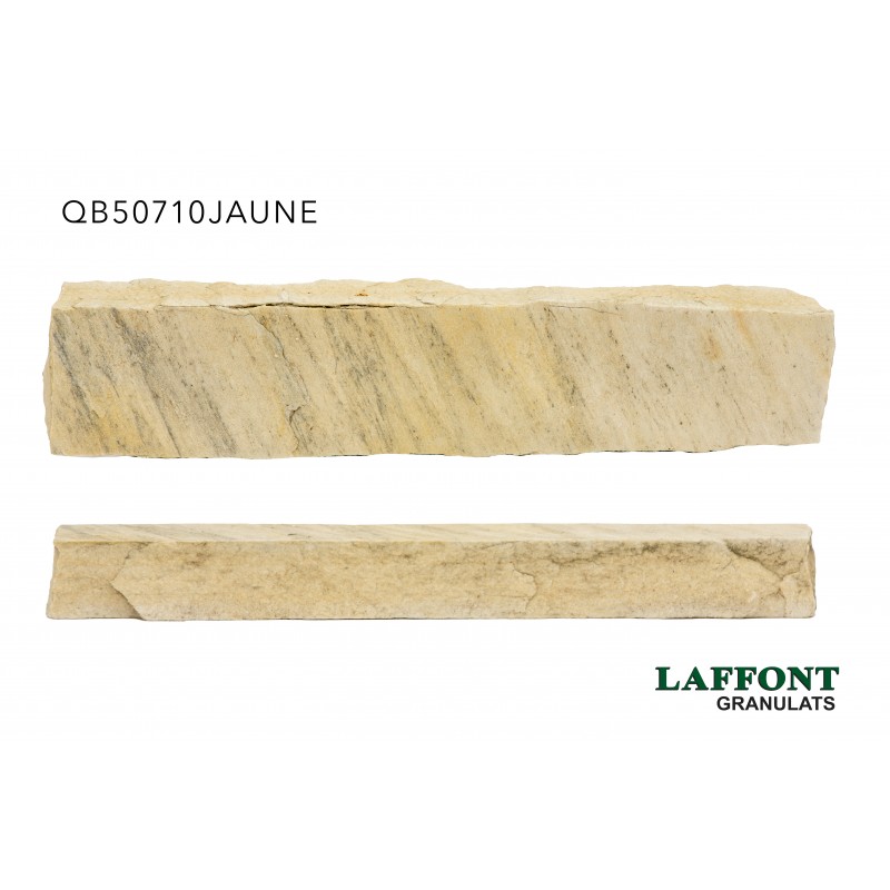 BARRETTE QUARTZITE 50X7/10 CM EP. 7/10 CM - JAUNE