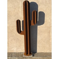 CACTUS 3 BRANCHES HT 170 CM - ACIER CORTEN