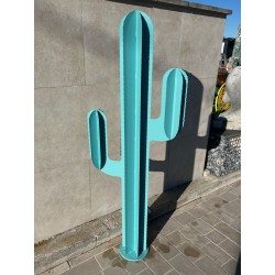 CACTUS 3 BRANCHES HT 110 CM - BLEU TURQUOISE