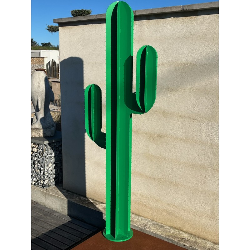 CACTUS 3 BRANCHES HT 110 CM - VERT