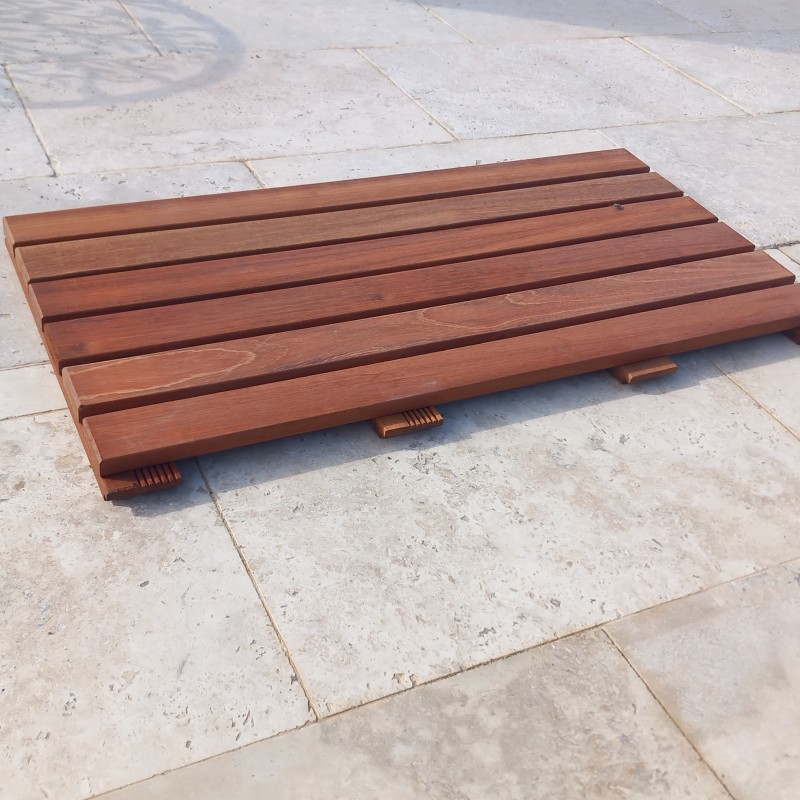 DALLE TERRASSE BOIS EXOTIQUE BRESIL 900X450X38 MM DALLE TERRASSE BOIS EXOTIQUE BRESIL 900X450X38 MM