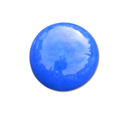 BOULE TERRE CUITE EMAILLE BLEU Ø 36 CM - REF 0473