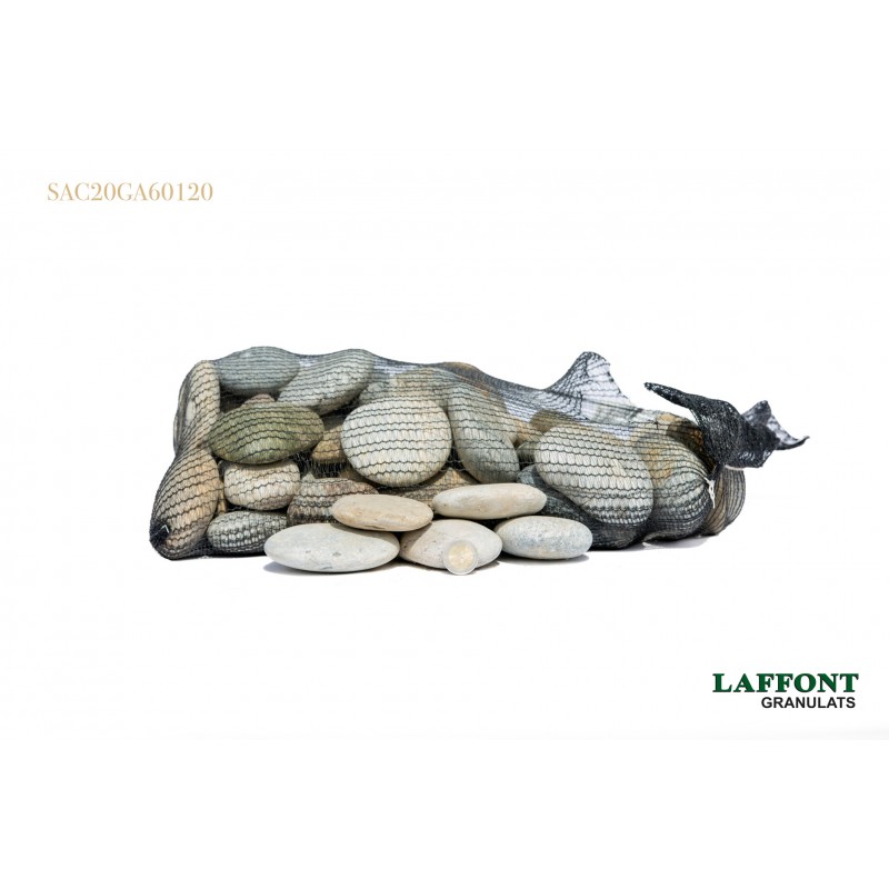GALETS PLATS ANTALIA 60/120 - SAC 20 KG GALETS PLATS ANTALIA 60/120 - SAC 20 KG