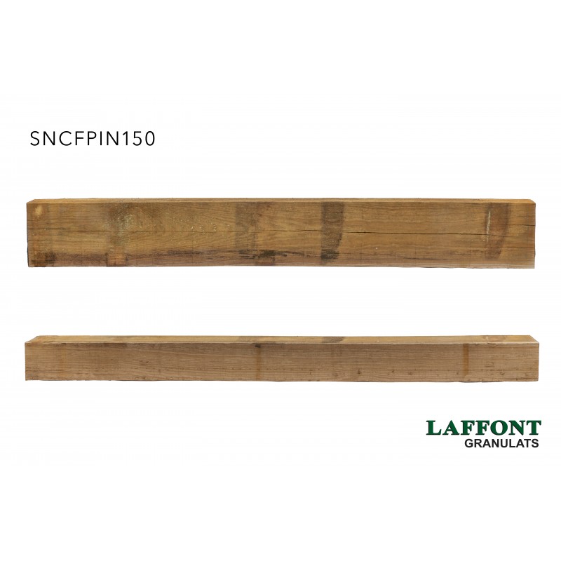 TRAVERSES ECOLOGIQUES EN PIN TRAITEES CL 4 1ER CHOIX 150X20X12 CM TRAVERSES ECOLOGIQUES EN PIN TRAITEES CL 4 1ER CHOIX 150X20X12 CM