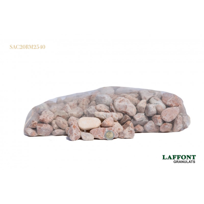 GALETS ROSA MALAGA 25/40 - SAC 20 KG GALETS ROSA MALAGA 25/40 - SAC 20 KG