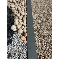 BORDURE ARDOISE 200X10X2 CM - NOIR