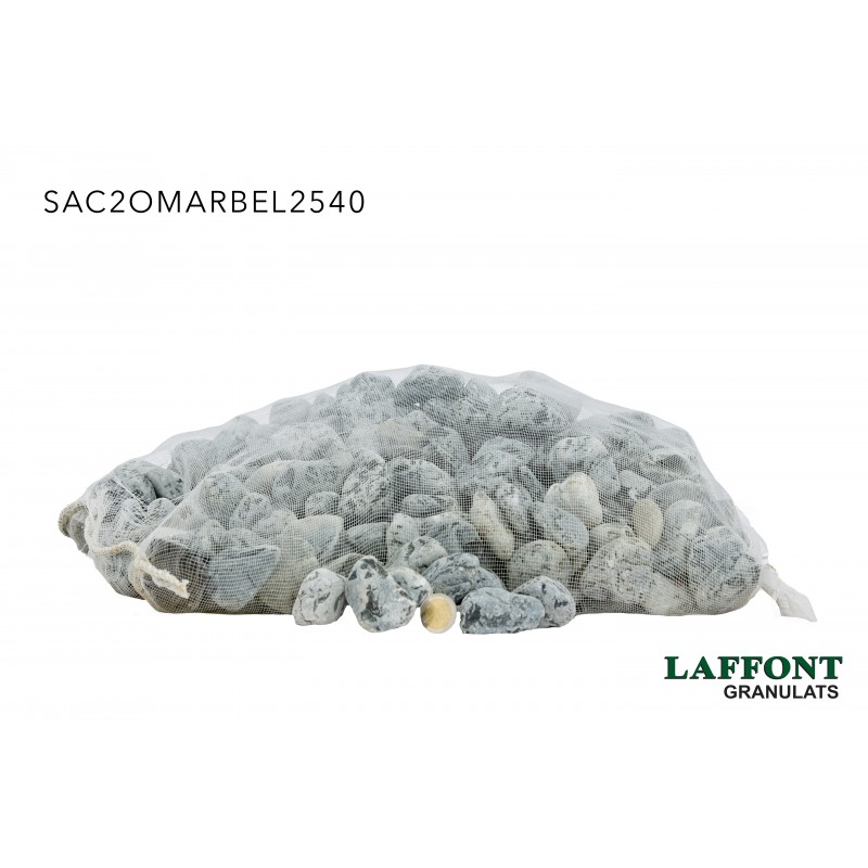GALETS MARBELLA 25/40 - SAC 20 KG GALETS MARBELLA 25/40 - SAC 20 KG