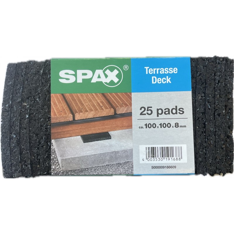 SPAX TAMPON ISOLATION HAUTEUR 8 MM - 25 PCS SPAX TAMPON ISOLATION HAUTEUR 8 MM - 25 PCS