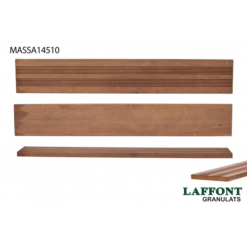 LAME TERRASSE MASSA. 145 MM EP 21 MM - LG +/- 3,05 M (10' - 0,442 M2 LAME TERRASSE MASSA. 145 MM EP 21 MM - LG +/- 3,05 M (10' - 0,442 M2