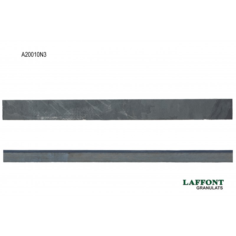 BORDURE ARDOISE 200X10X2 CM - NOIR