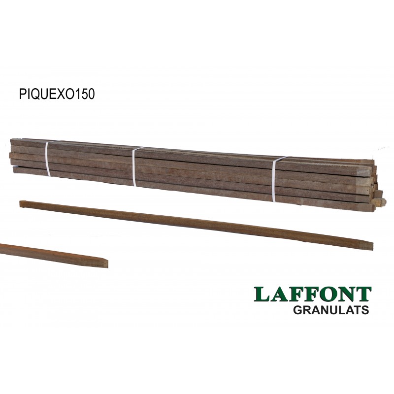 PIQUET BOIS EXOTIQUE 2,5X2,5X150 CM - CLASSE 4