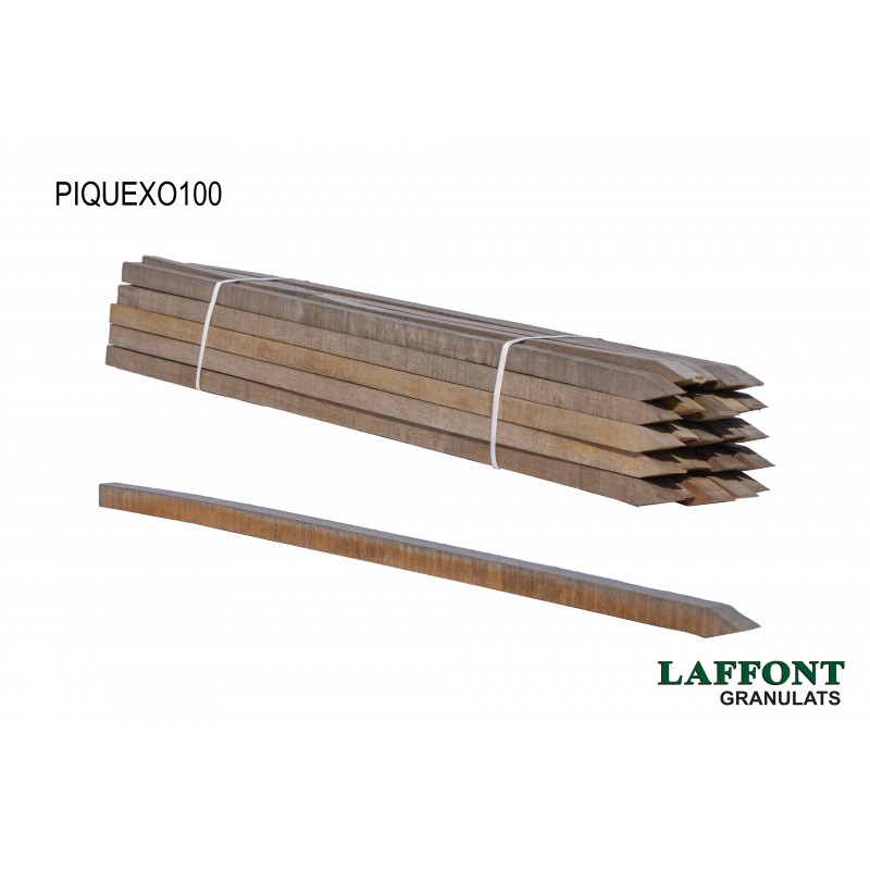 PIQUET BOIS EXOTIQUE 2,5X2,5X100 CM - CLASSE 4