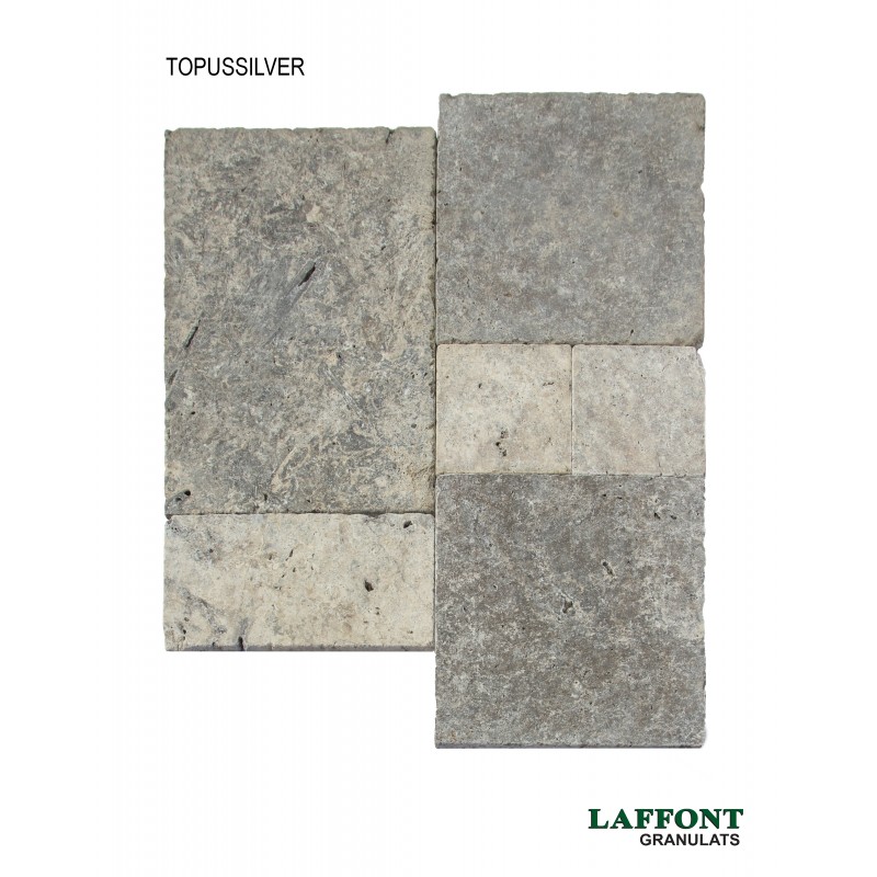 TRAVERTIN OPUS 1,2 CM - SILVER