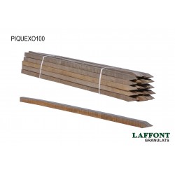 PIQUET BOIS EXOTIQUE 2,5X2,5X100 CM - CLASSE 4