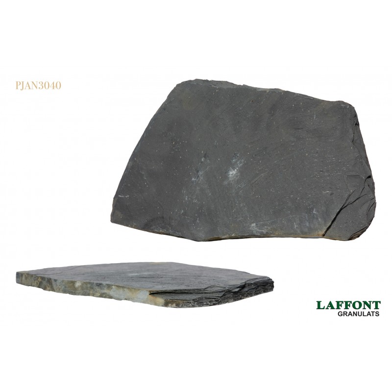 PAS JAPONAIS ARDOISE NERO ARRONDI IRREGULIER 30/40 CM EP. 2/4 CM