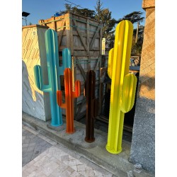 CACTUS 3 BRANCHES HT 110 CM - ACIER CORTEN